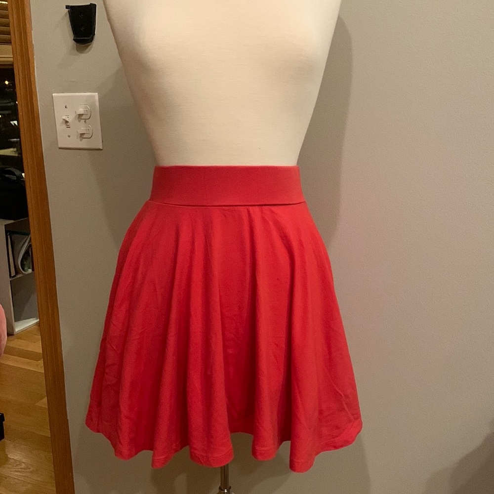 Urban Outfitters Pins & Needles Red Orange Circle Skirt, Size Medium
